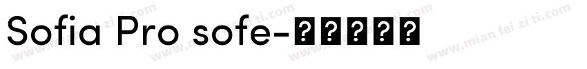 Sofia Pro sofe字体转换